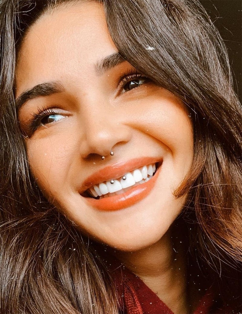 Earmark 7Pairs 6/7/8/9/10/12/14MM Surgical Steel Horseshoe Small Septum Rings Smiley Piercing Jewelry Circular Curved Barbell Piercing Hoops Set for Nose Nipple Nostril Cartilage Helix Daith Tragus Lip Eyebrow - Image 5